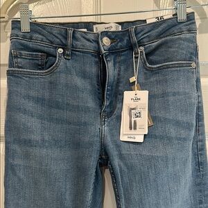 Mango Blue Flare & Wide Leg Jeans